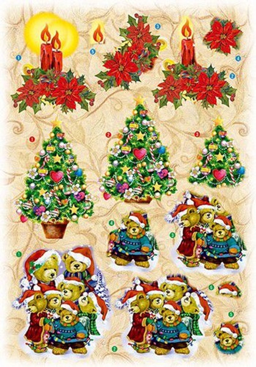 Joy! Crafts Glitter Decoupage kerst nr.3