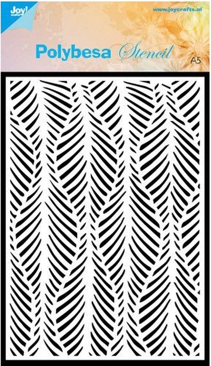 Joy! Crafts Maskstencil A5 - abstract blad achtergrond
