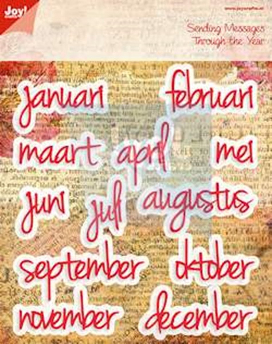 Joy! Crafts Snijstencils (12st) - maanden januari t/m december