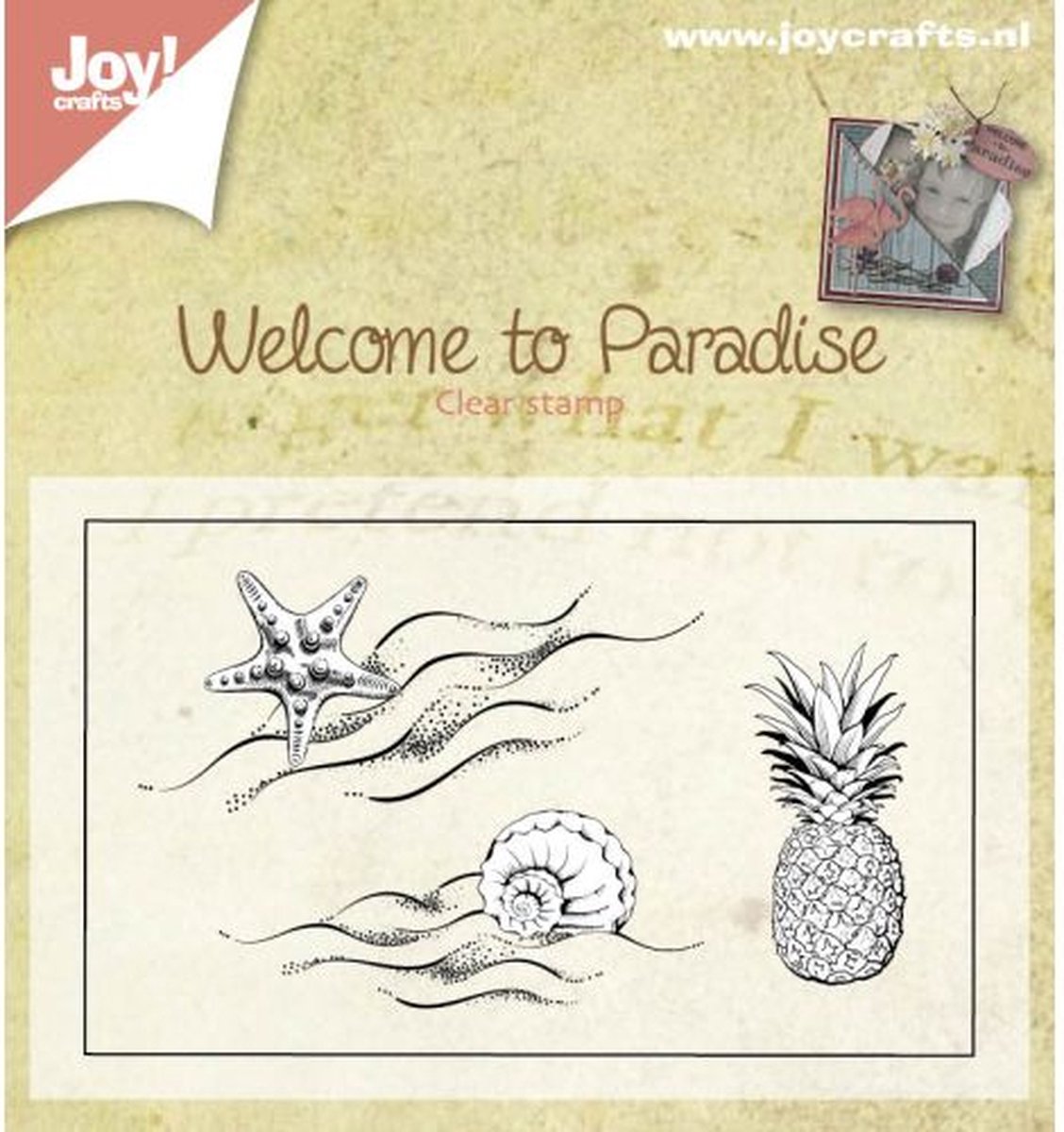 Joy! Crafts Stempel - Welcome to paradise - klein 100x60