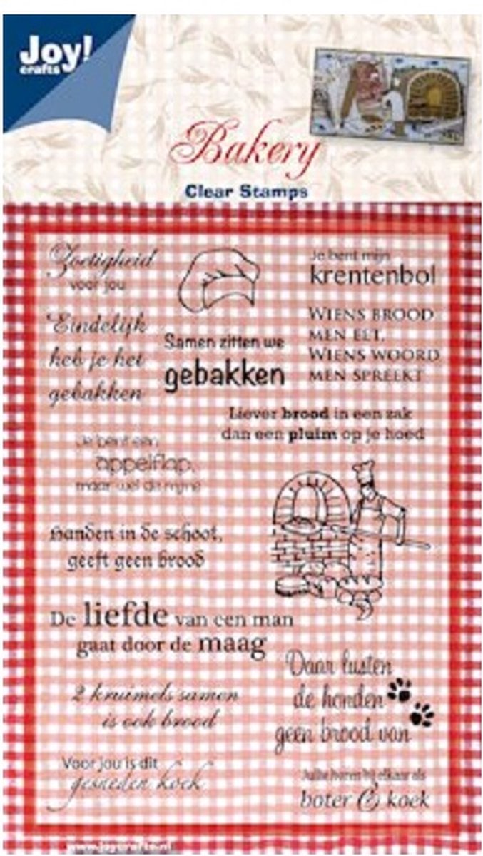 Joy! Crafts Stempel thema Bakkerij - Zoetigheid voor jou 105x148mm