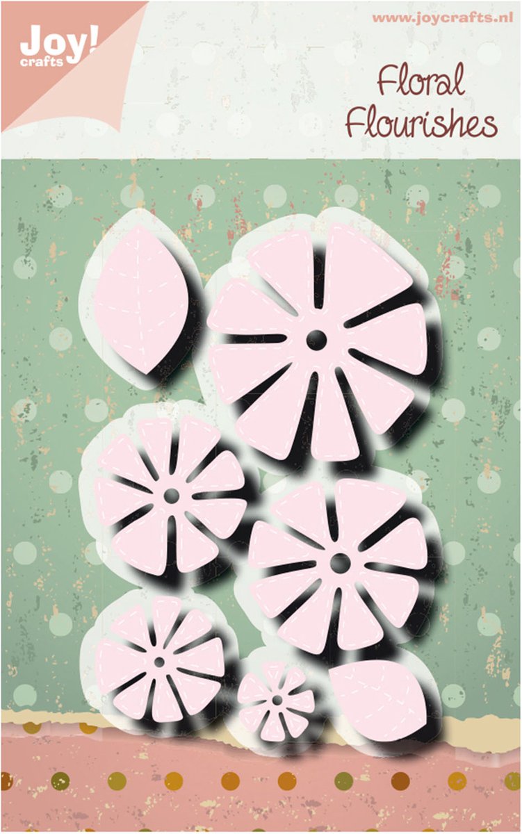 Joy!Crafts Snijstencil - Noor Charlotte Bloem stikdesign