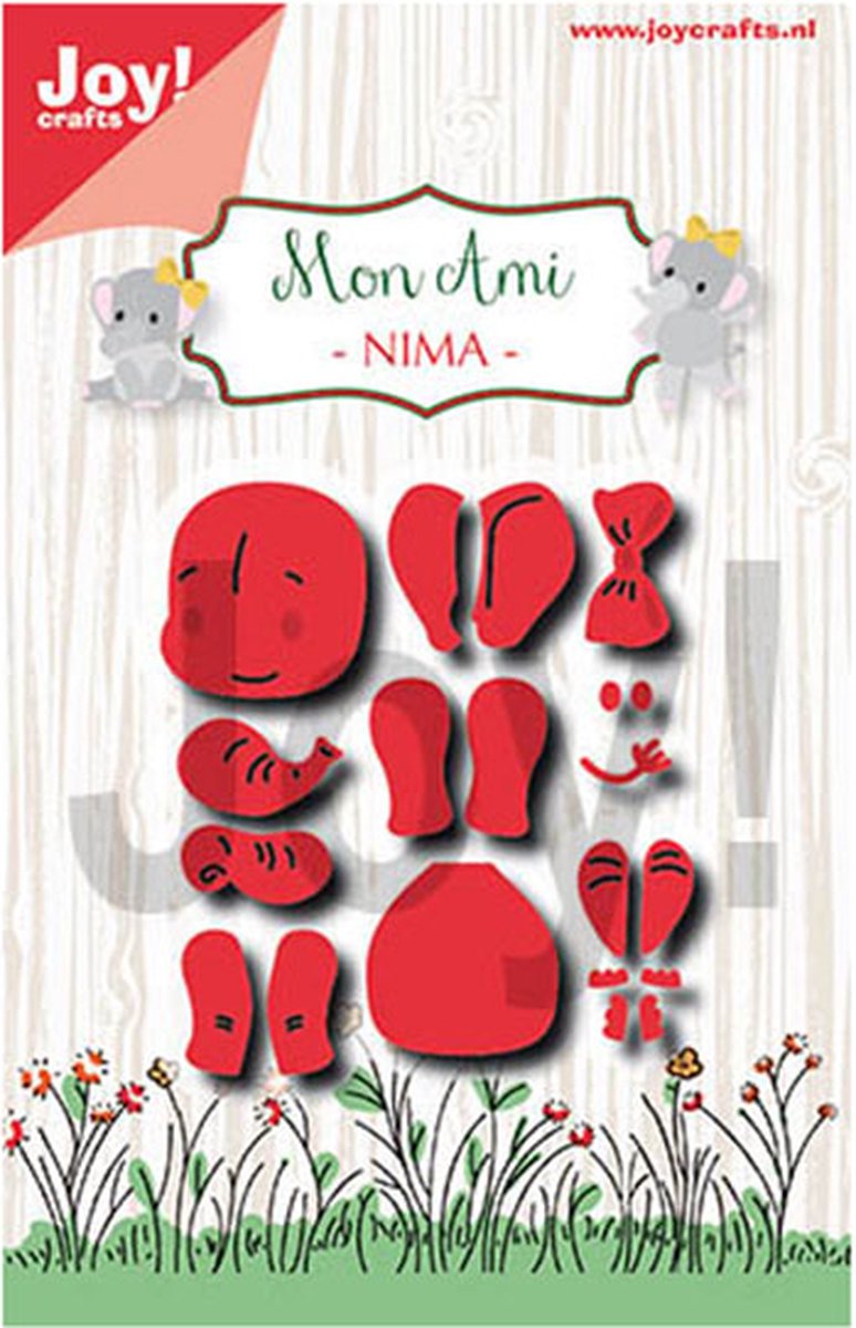 Joy!Crafts Stencil - Snij- embosstencil - Mon ami Olifant nima