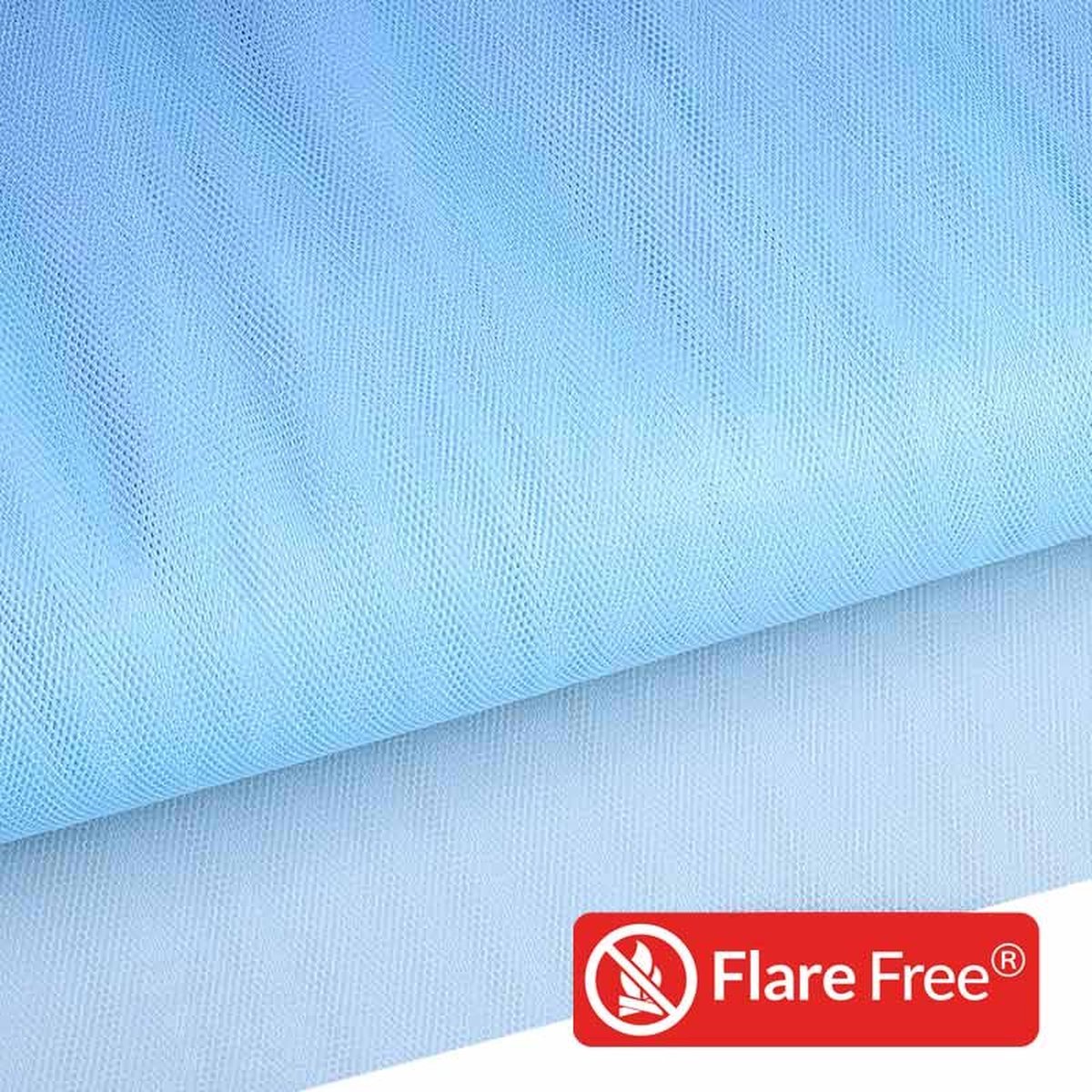 Baby Blauwe Tule - 1 meter x 1.50 meter - gaas - zacht mesh - stof - decoratie stof - cosplay