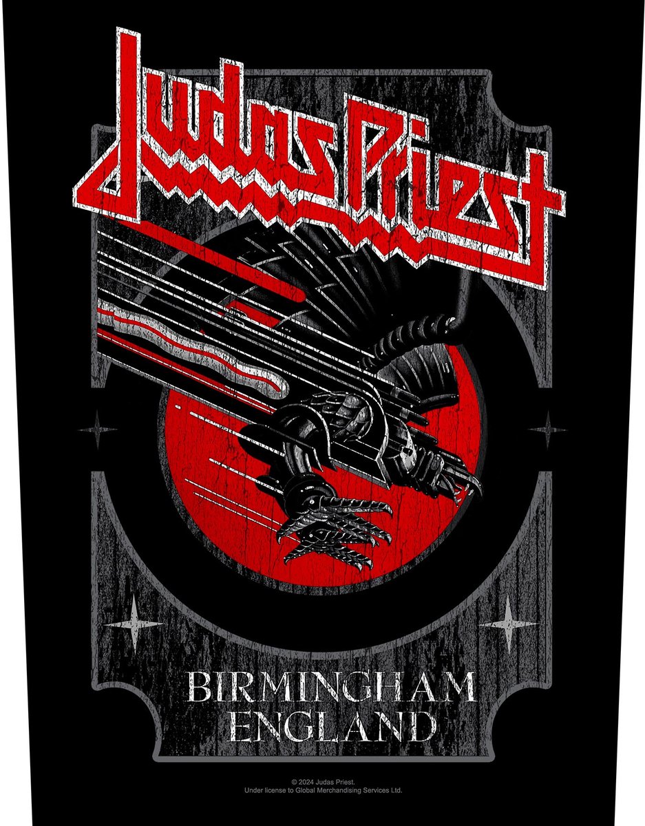 Judas Priest - Birmingham Rugpatch - Zwart