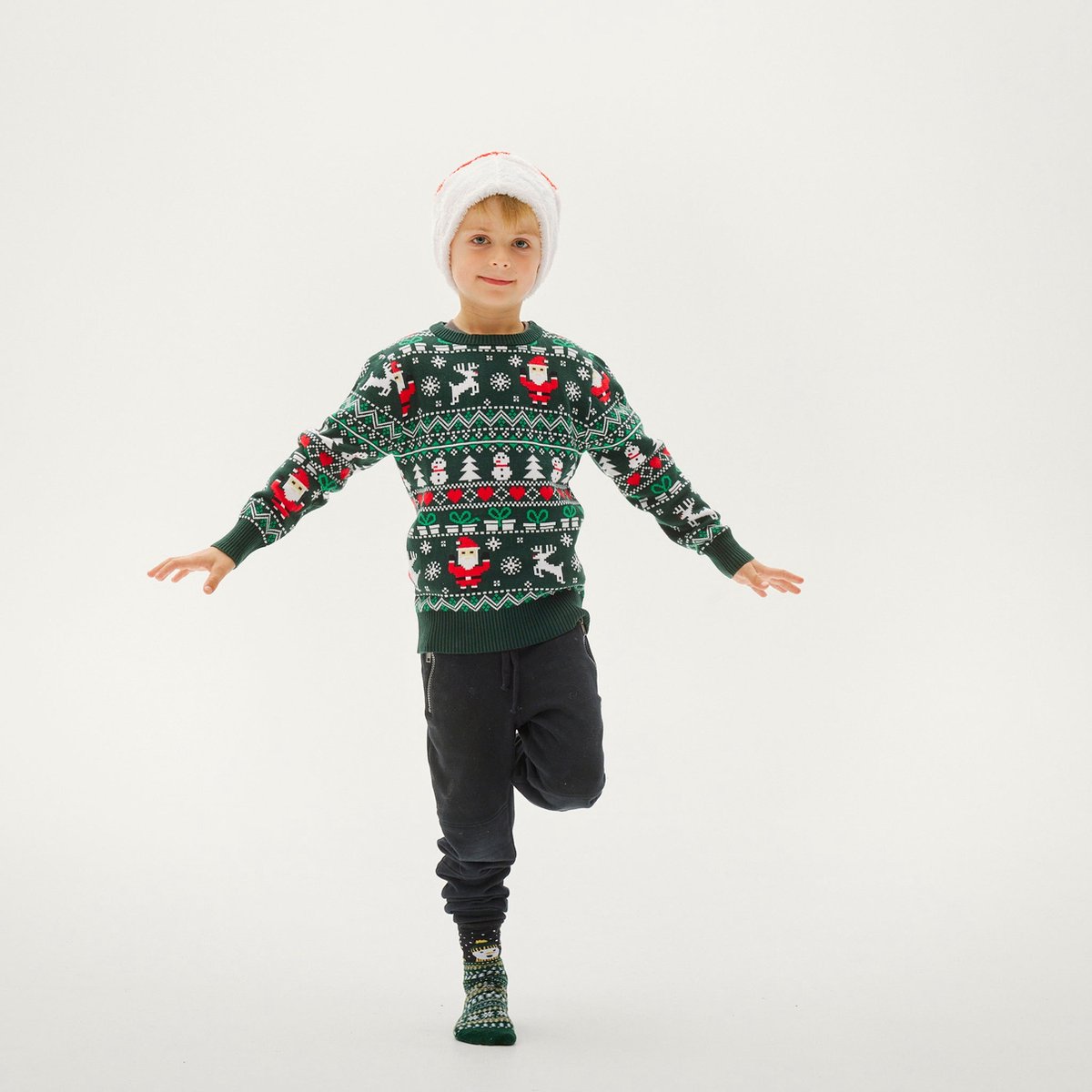 Foute Kersttrui Kinderen - Jongens & Meisjes - Christmas Sweater - 100% Biologisch Katoen 