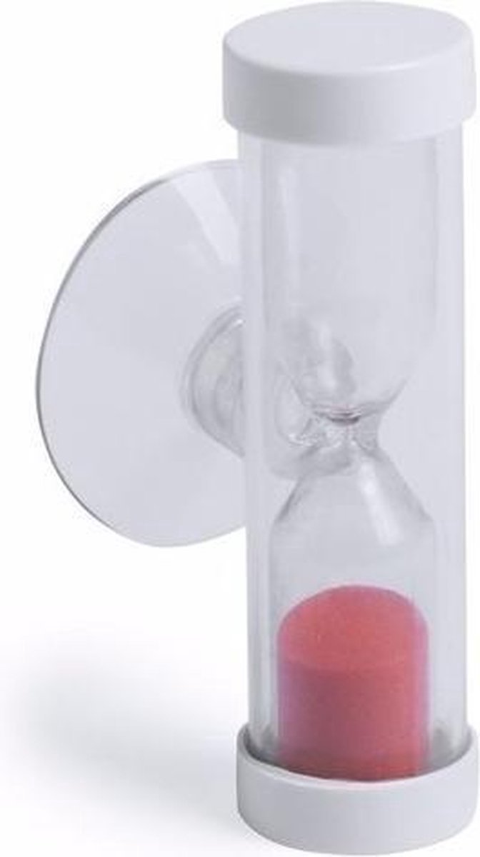  s - Efficiënt poetsen met onze  s   - de ideale badkamer timer met zuignap - 2 minuten rood voor een stralende glimlach!