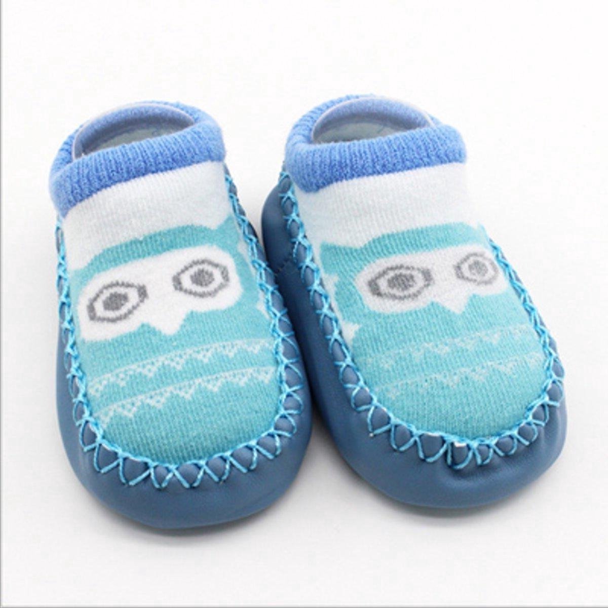 Slofjes - Sloffen - Babyslofjes - Babysokken - Babyschoenen - Anti slip - Blauw - Kraamcadeau - Cadeau - Baby slof - Babyslofjes - Baby sokken