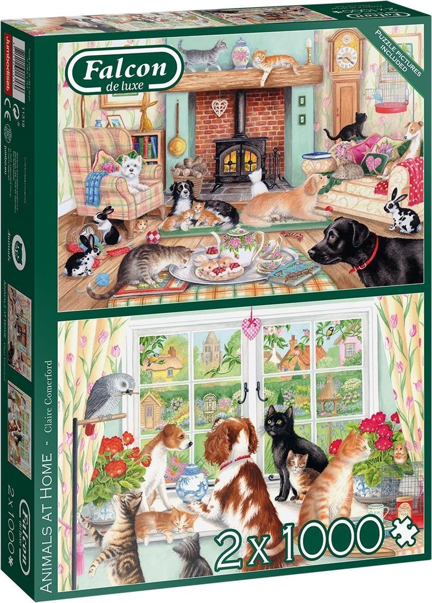 Falcon puzzel Animals - Legpuzzel - 2 x 1000 stukjes