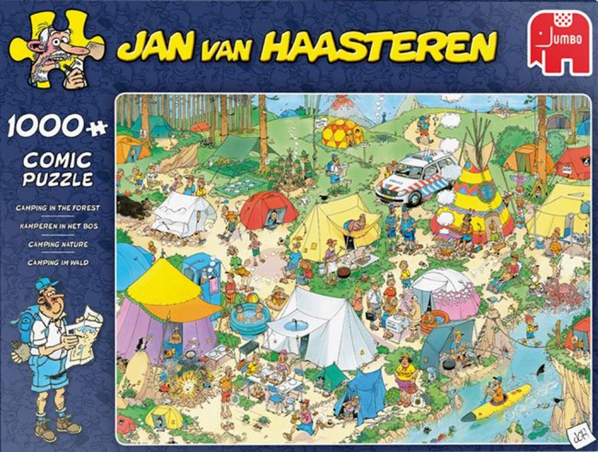 Jan van Haasteren legpuzzel Kamperen in het Bos 1000 stukjes