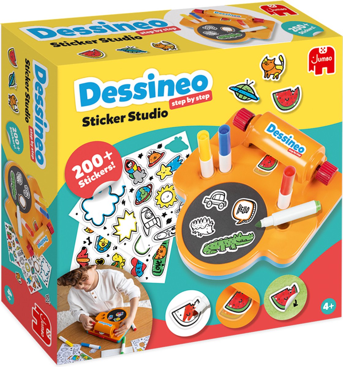   - Dessineo Sticker Studio - Stickers maken - Kleur je eigen stickers