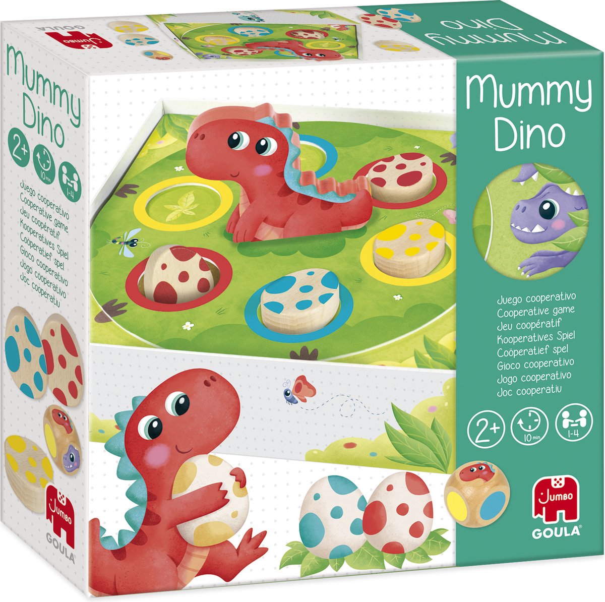  - Goula - Mummy Dino - Houten spel voor kinderen vanaf 2 jaar - Bordspel - Speelgoed