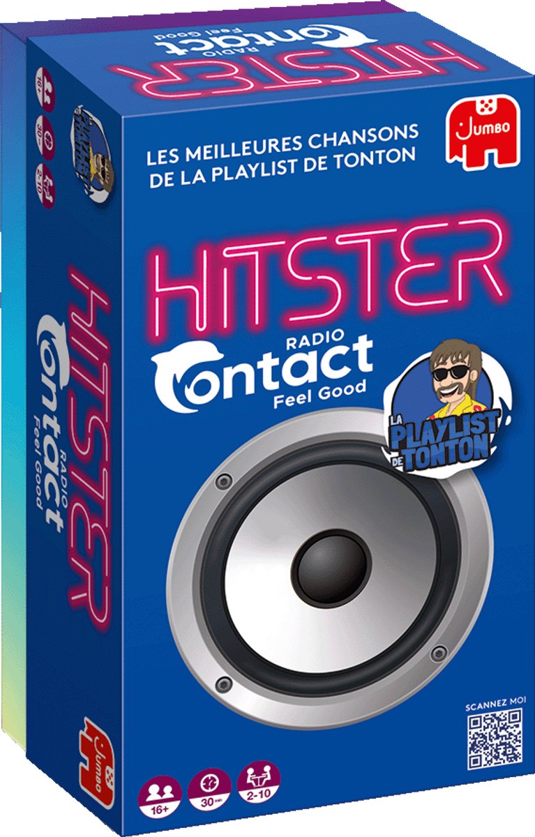   - Hitster - Radio Contact (BE) - Partyspel - Actiespel - Muziekspel voor volwassenen - 16+ jaar