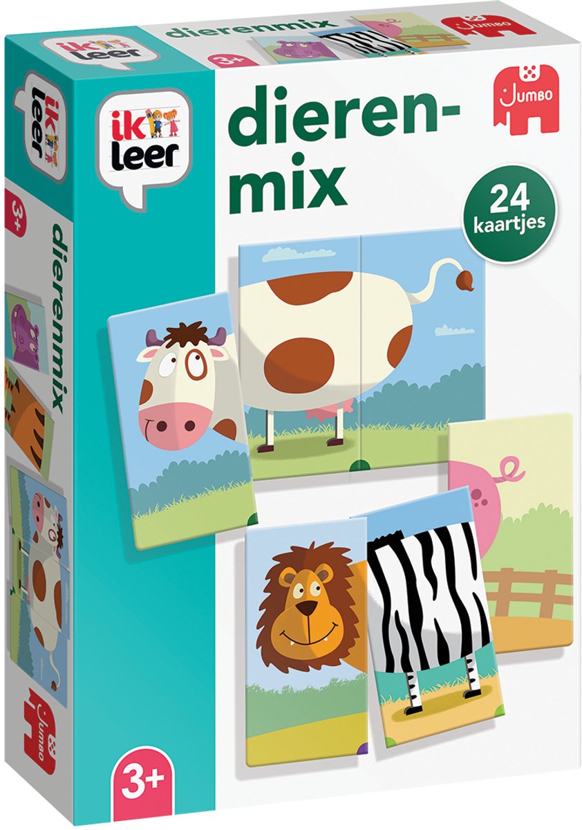   - Ik Leer dierenmix, Bordspel, Educatief, 3 jaar, 15 min