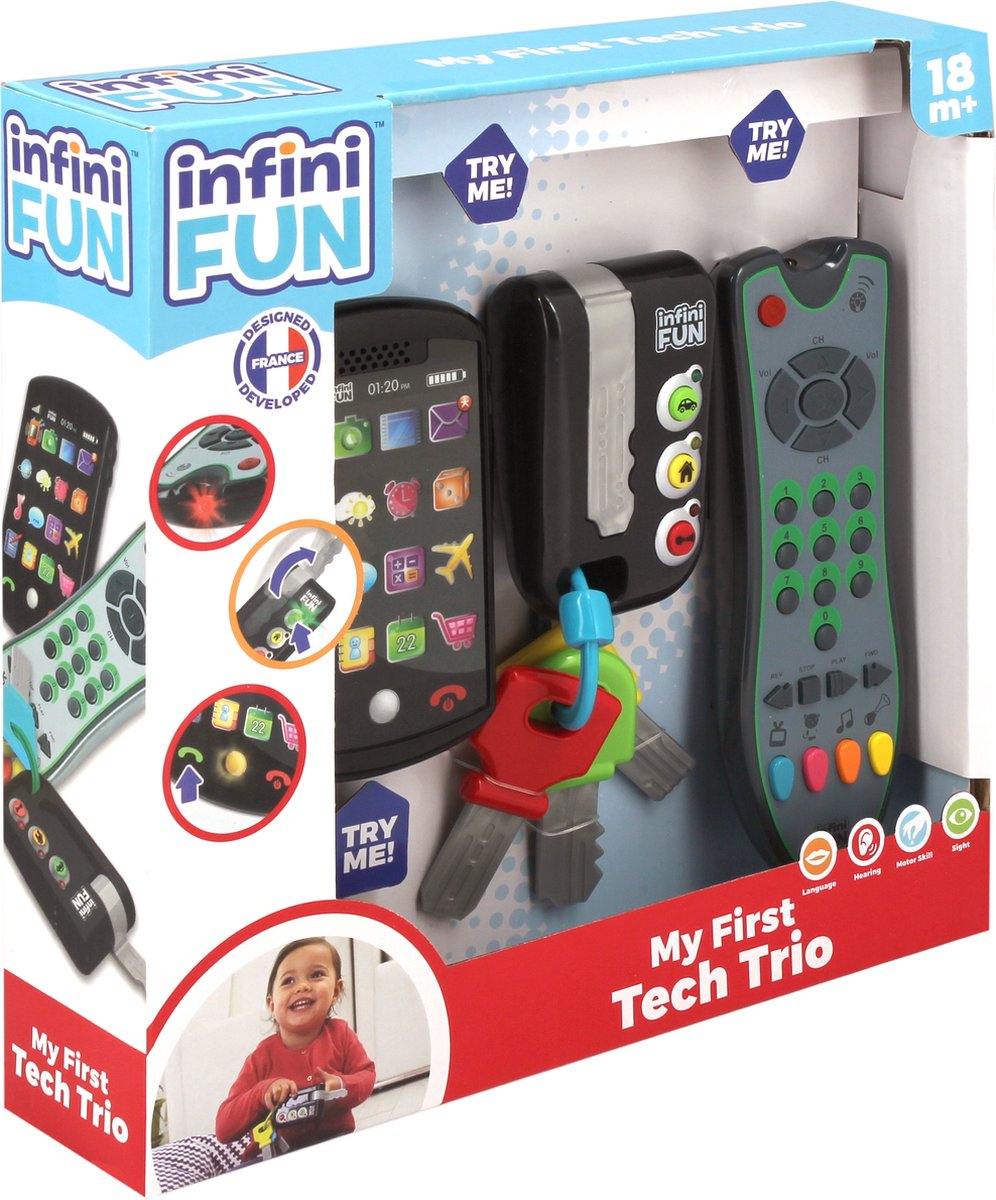   - InfiniFun - Mijn eerste tech trio - Speelgoed vanaf 1 jaar
