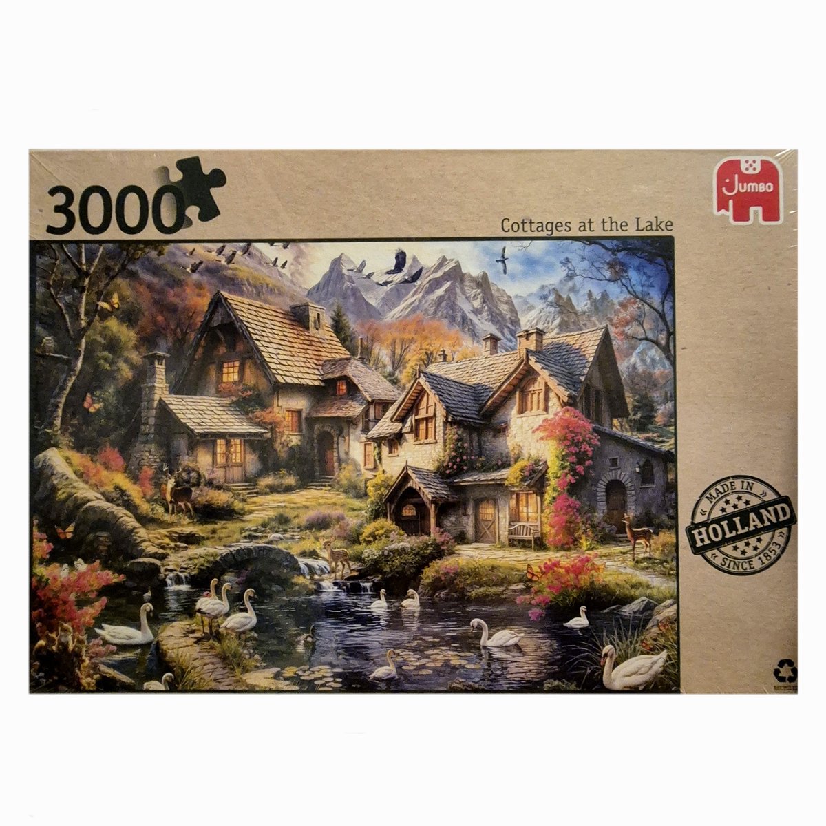   - Premium Collection - 3000 stukjes - Cottage at the Lake - Legpuzzel