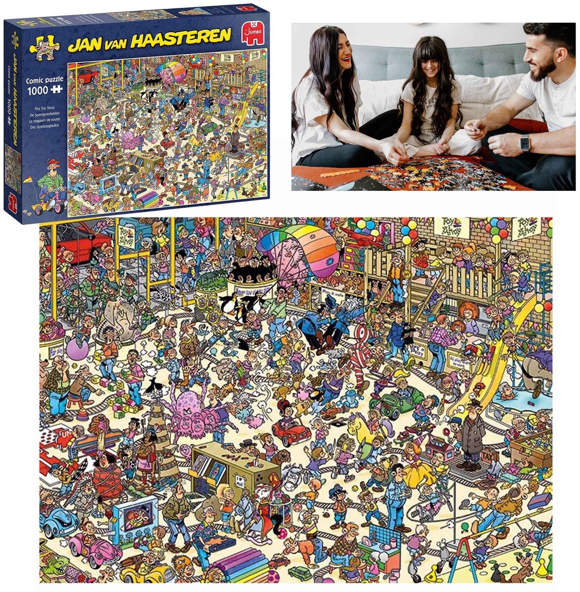   De Speelgoedwinkel, 1000 stukjes puzzel van Jan Van Haasteren