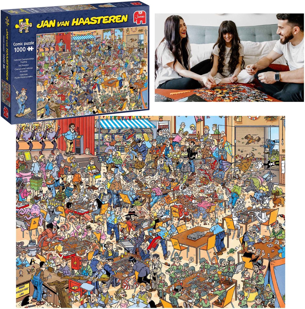   Puzzel kampioenschap, puzzle 1000 stukjes Jan Van Haasteren