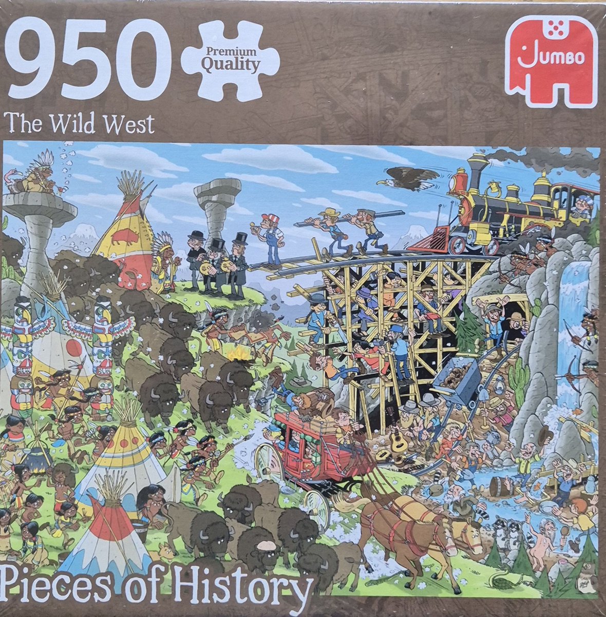   pieces of history: The Wild West - Legpuzzel - 950 stukjes