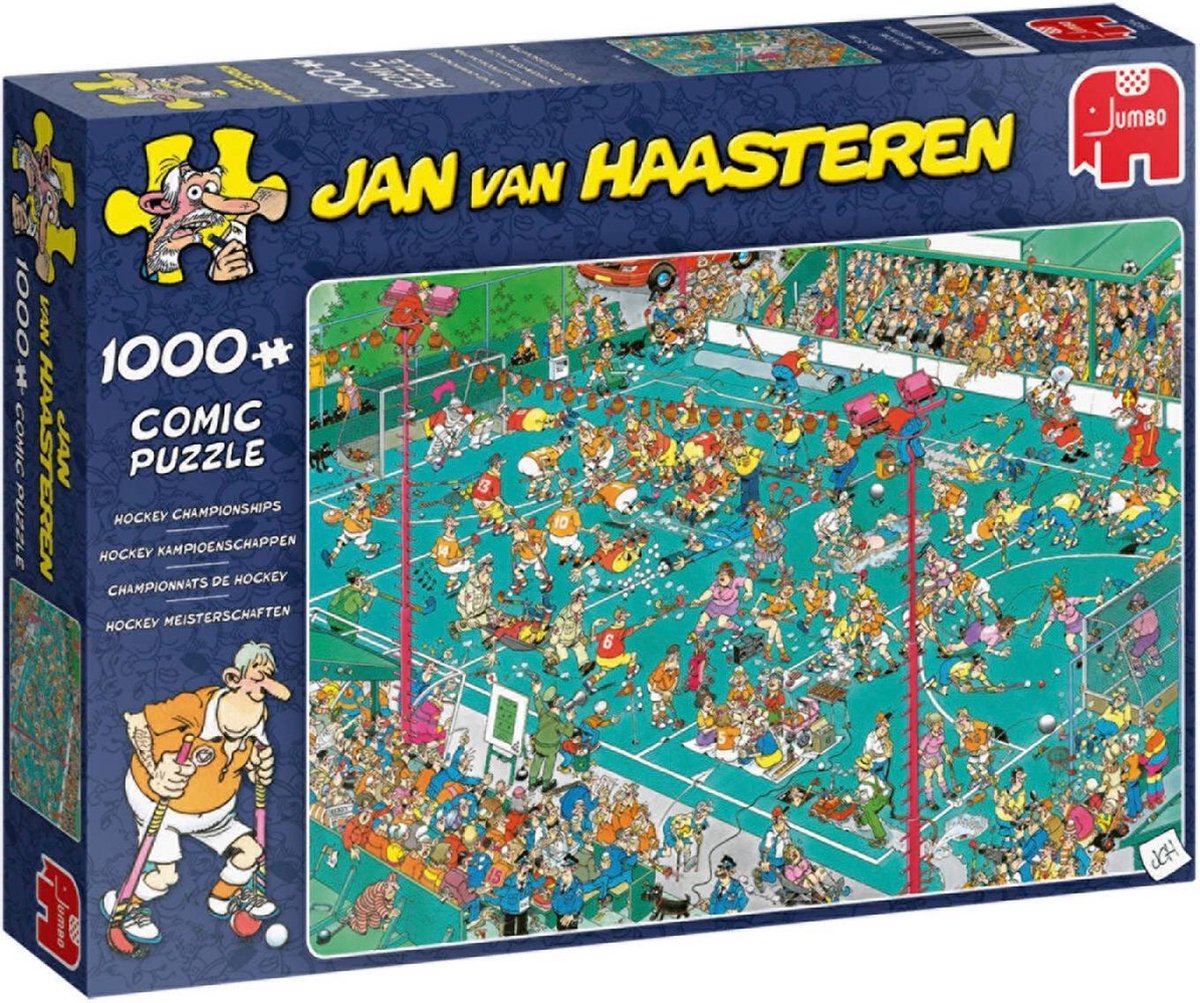 Puzzel - Puzzel 1000 stukjes volwassenen - Legpuzzel - Jan van Haasteren - Hockey Kampioenschap - Puzzel 1000 stukjes