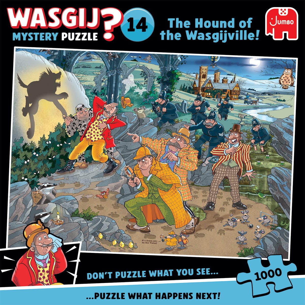 Wasgij Mystery 14 - The Hound Of The Wasgijville! - 1000 stukjes