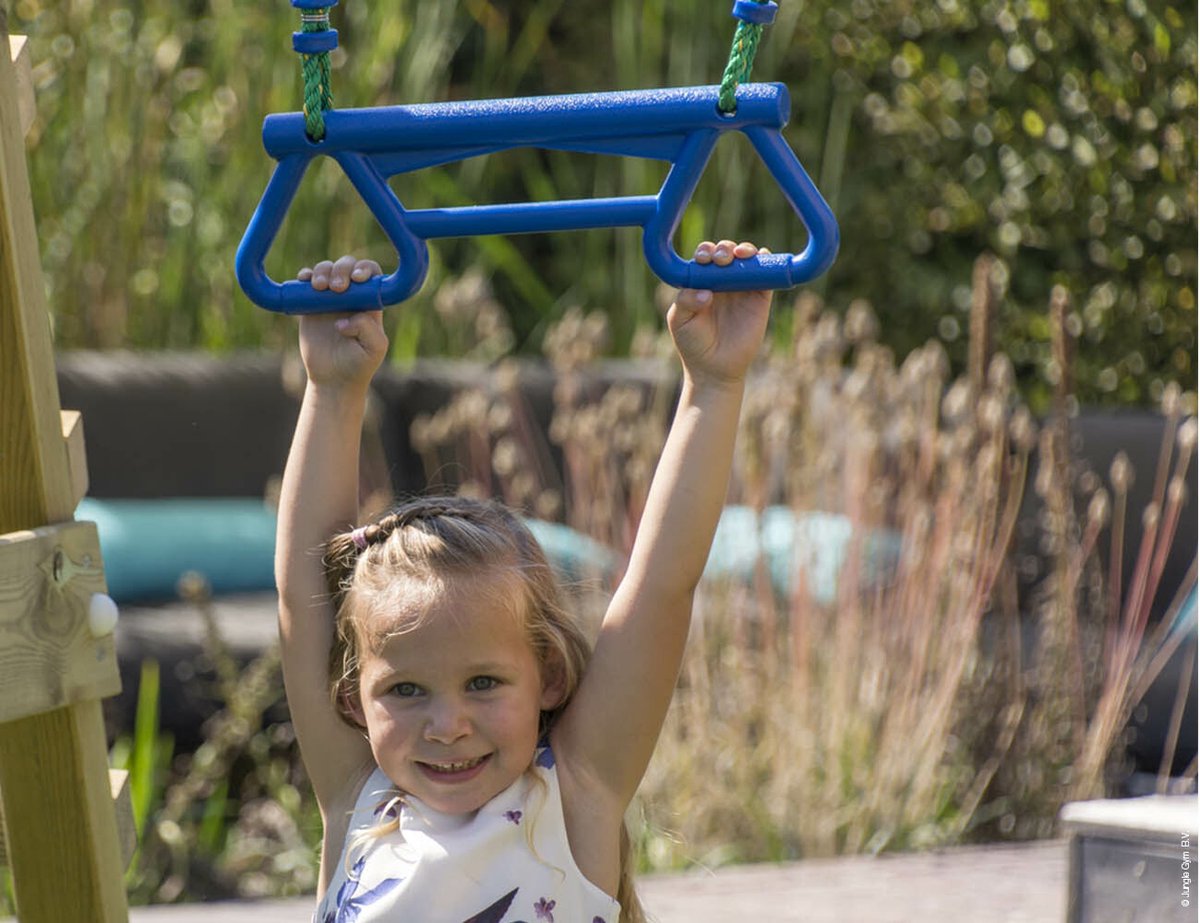   speeltoestel van grenen hout - Jungle Tower met roze glijbaan - Tuin speeltoestel voor buiten met zandbak, klimnet en schommels