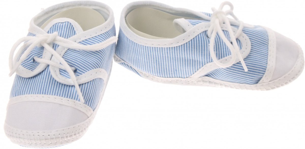 Junior Joy Babyschoenen Newborn Junior Lichtblauw/wit Gestreept