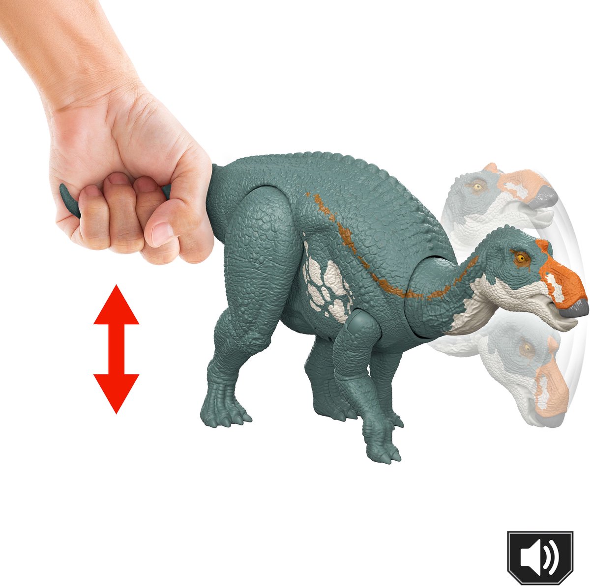 Jurassic World - Maiasaura - Gelede figuur met aanval en geluid - JGC82