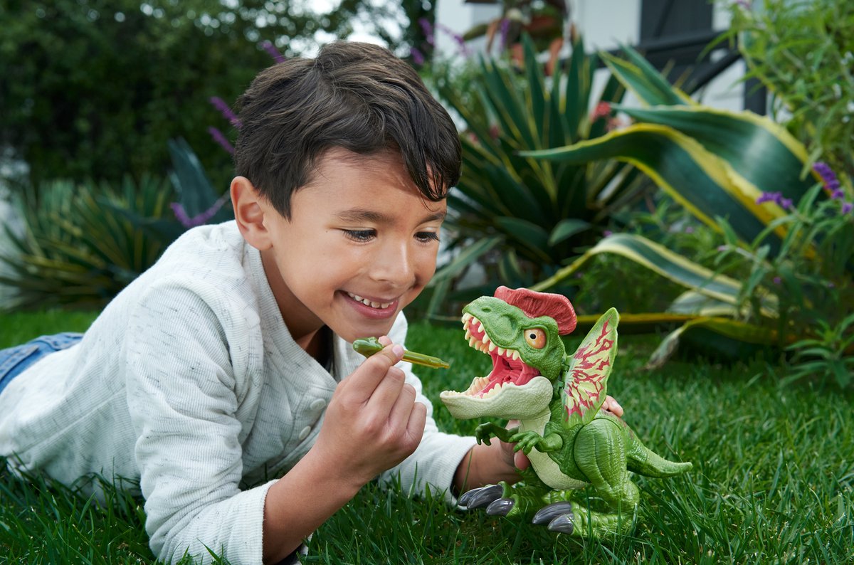 Jurassic World - Ongekooid Felle Start Dilophosaurus