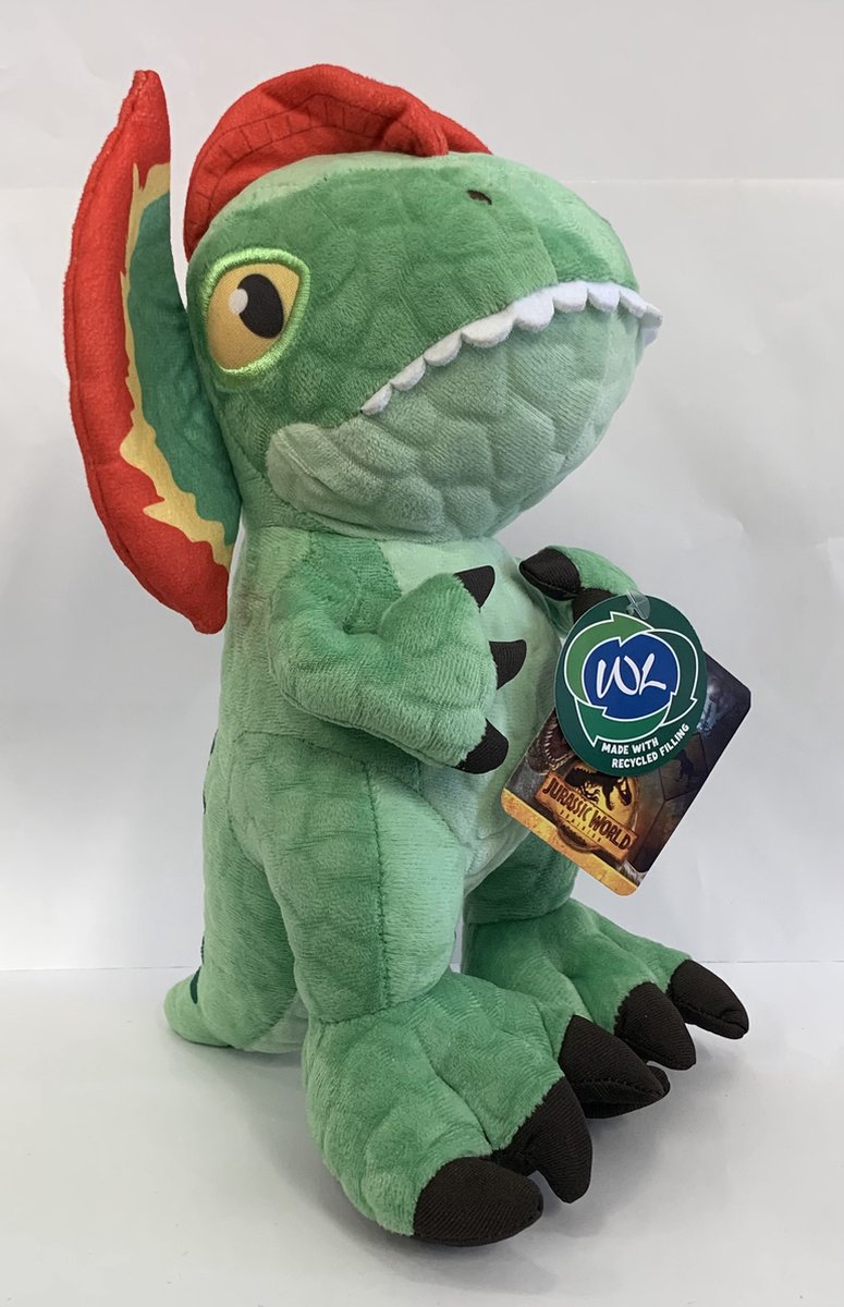 Jurassic world - Dinosaurus - Groen - Pluche - 30 cm hoog