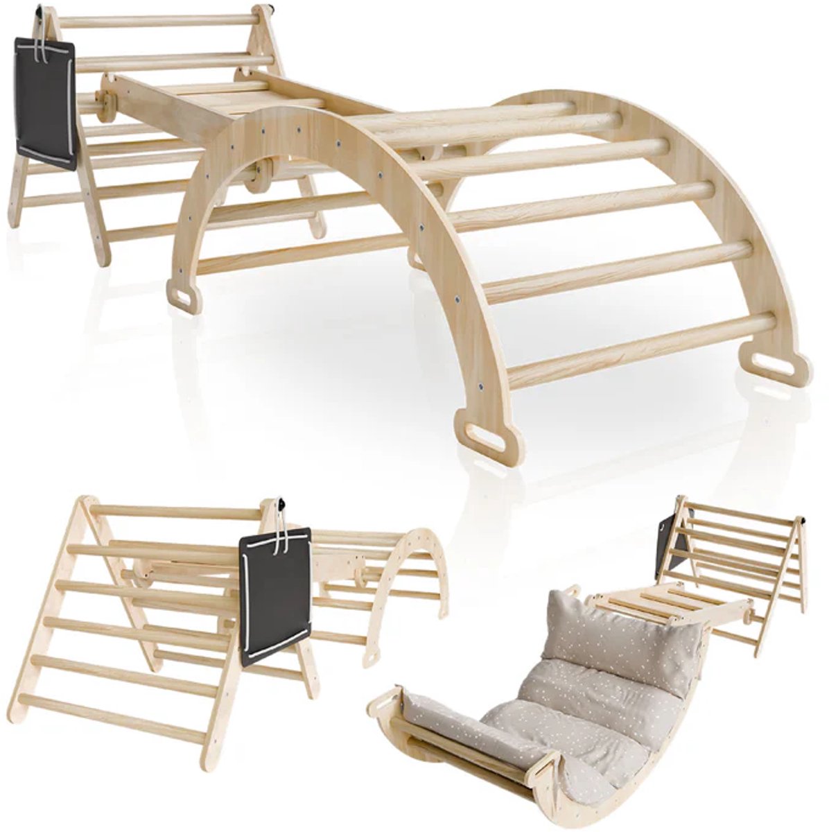 Klimdriehoek Movario - Incl. Kussen - 80x50cm - Klein