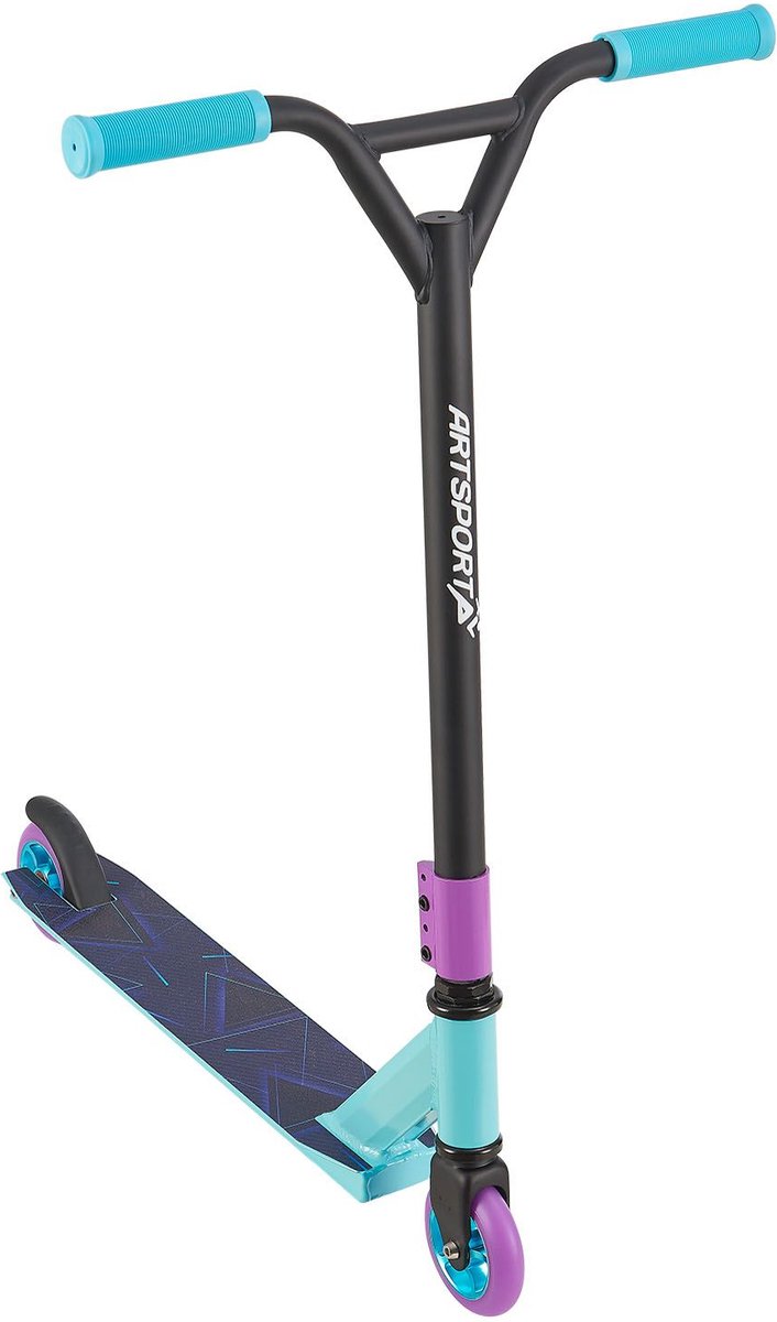 Stuntstep Retro Paars in Blauw Paars