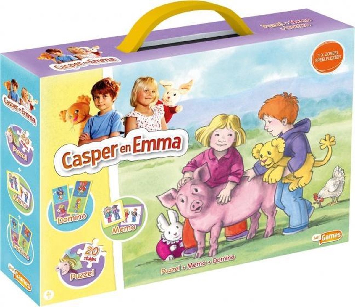 spelbox Casper en Emma 3-delig
