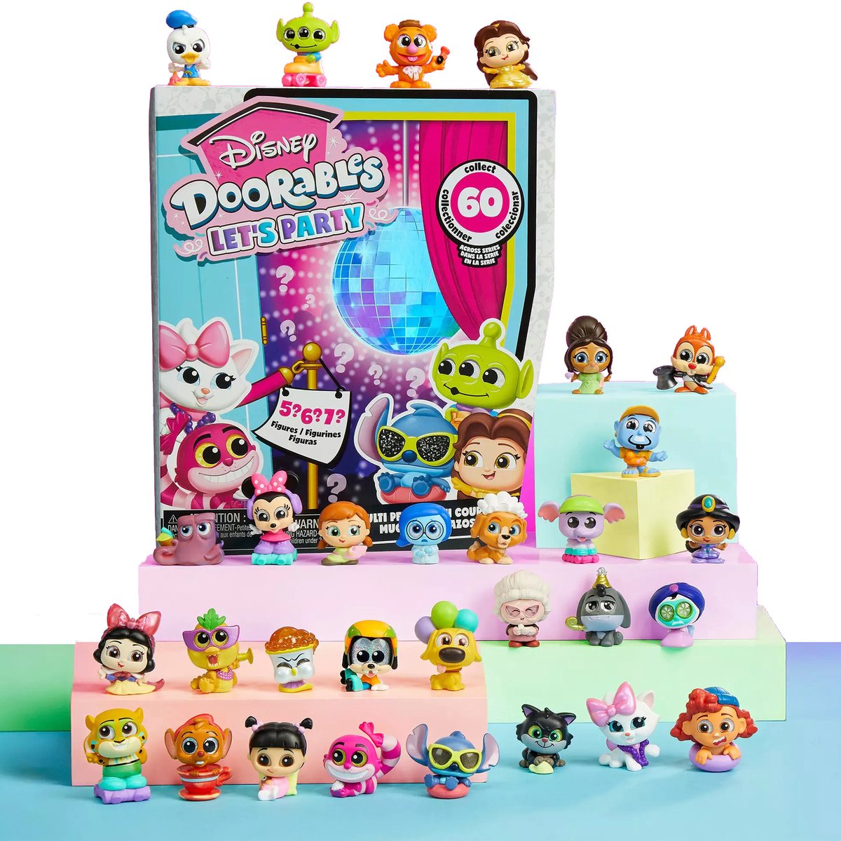 Disney Doorables Lets Party Multi Peek - 5 tot 7 verzamelbare Disney figuurtjes