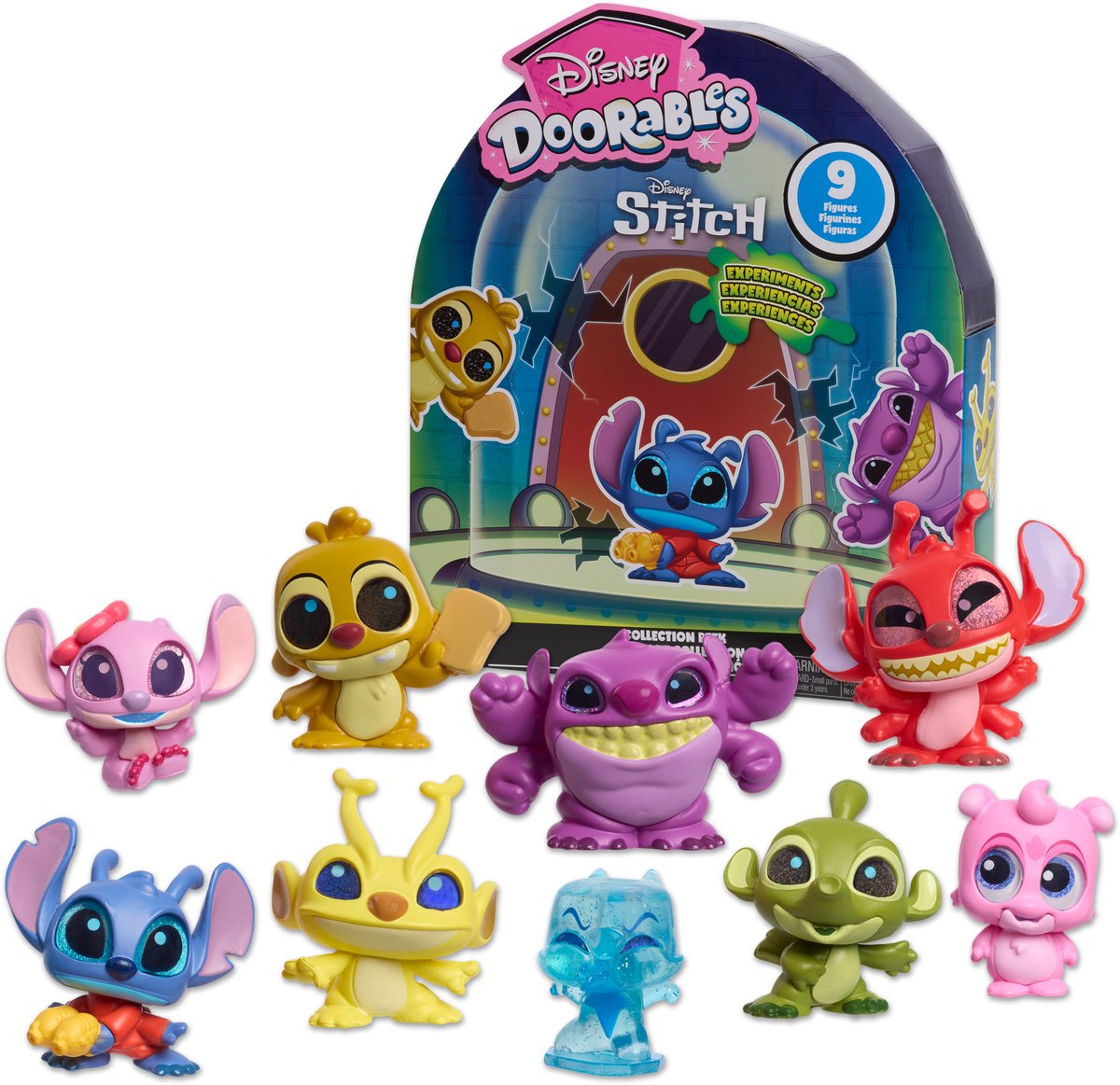 Disney Doorables Stitch Experiments Collection Peek - 9 verzamelbare Disney figuurtjes uit Lilo & Stitch