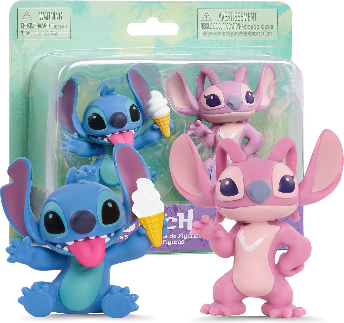 Disney Stitch - 2 Speelfiguren Angel & Stitch
