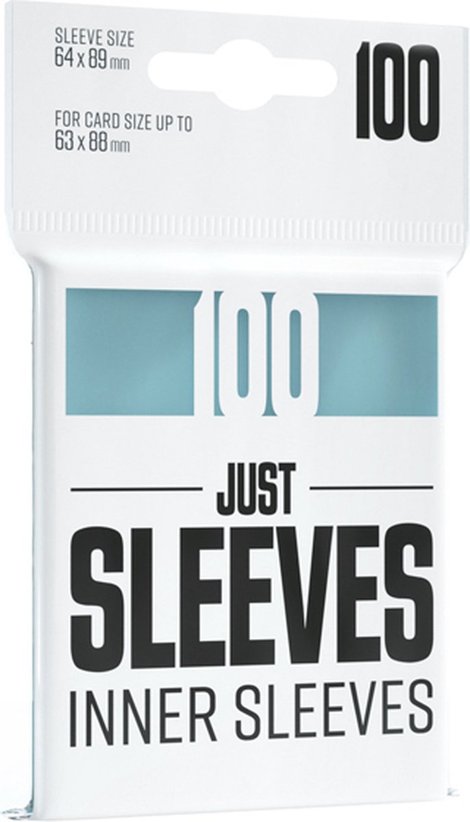 100 Just Sleeves Inner Sleeves 63,5 x 88mm
