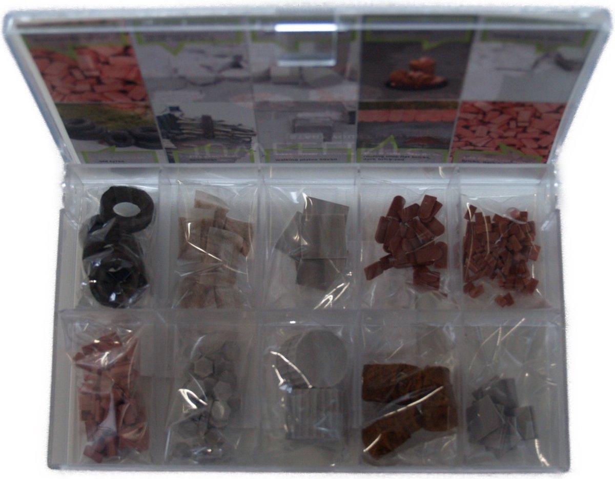 25001-Juweelinis assortiment box schaal 28mm voor Tabletop dioramas - 10 verschillende producten