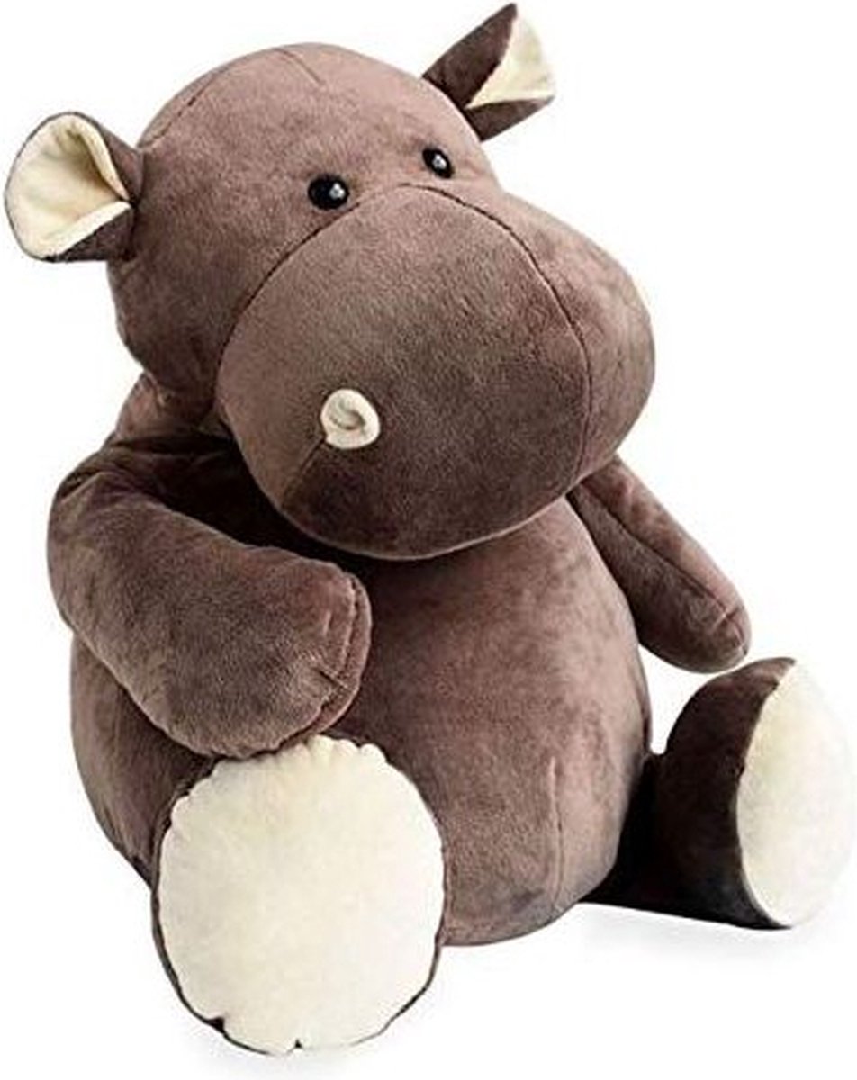 Nijlpaard Knuffel bruin - 33 cm