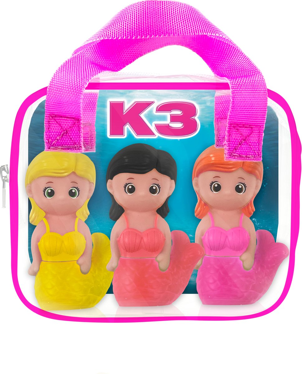 K3 - Badspeelgoed - Zeemeerminnen - 3 stuks - Hanne - Marthe - Julia