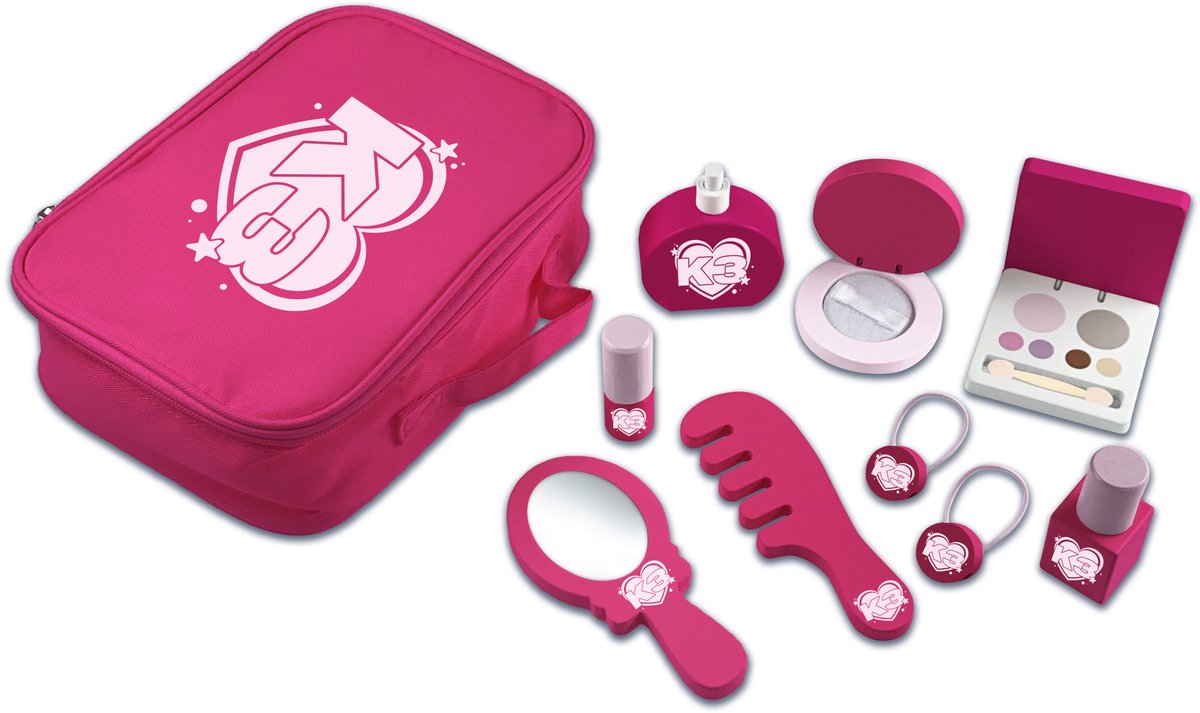 K3 - Speelgoedmake-up - Houten make-up set - 10 delig