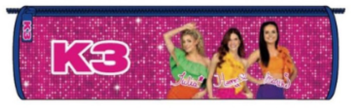 K3 Etui Roze Signature 7x20x7cm - Studio 100 Merchandise - Marthe, Julia & Hanne -