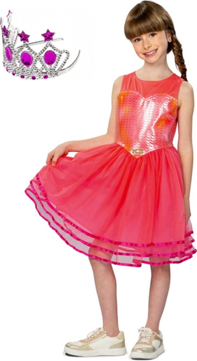 K3 Zeemeerminjurk & Glitterkroon Voordeelset 9-11 Jaar