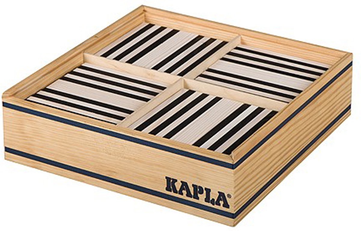 KAPLA Kleur - 100 Plankjes - Zwart & Wit
