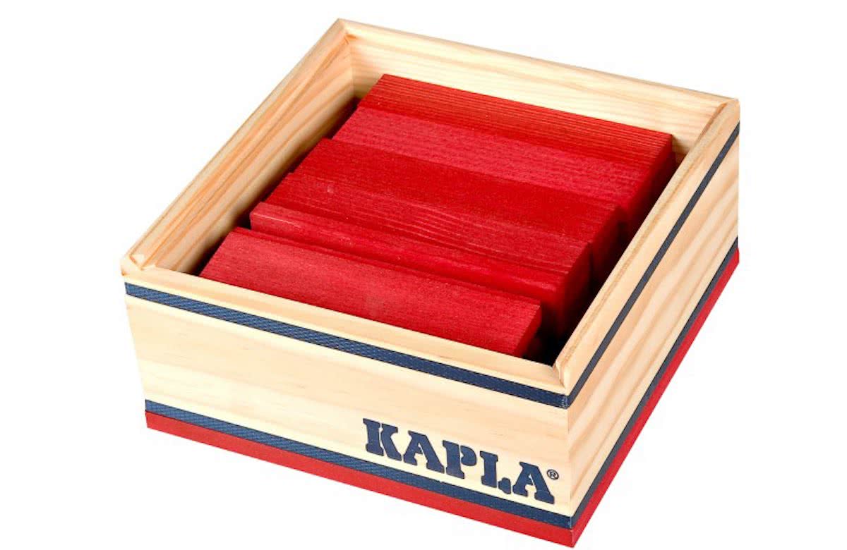 KAPLA Kleur - 40 Plankjes - Rood
