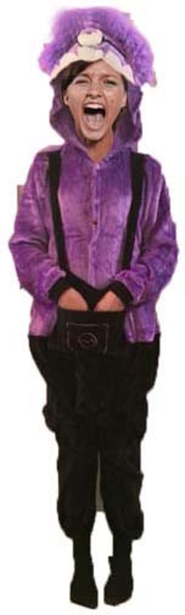 Onesie Evil Minion kinder pak Verschrikkelijke Ikke - maat 128-134 - Minionpak jumpsuit pyama