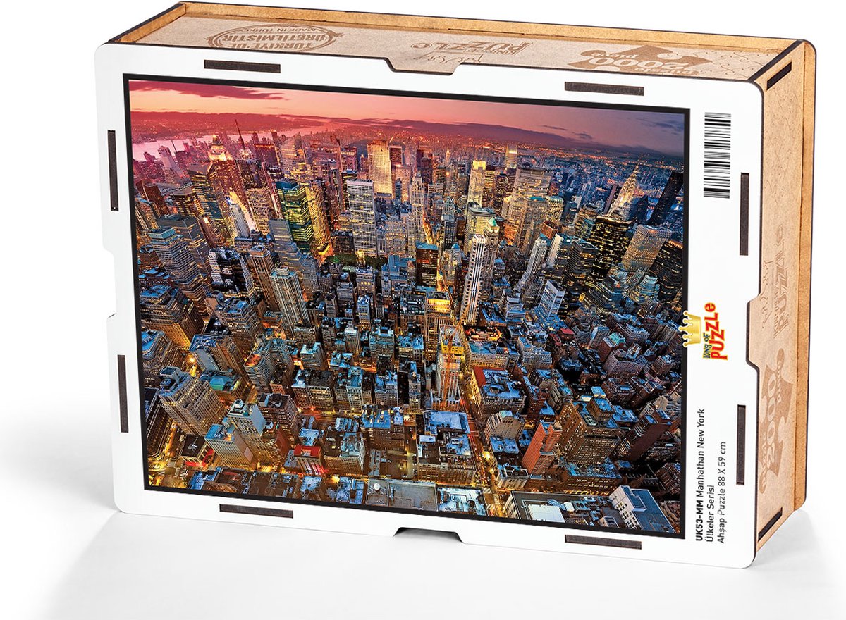 Manhathan New yorkhouten puzzel 2000 stukjes