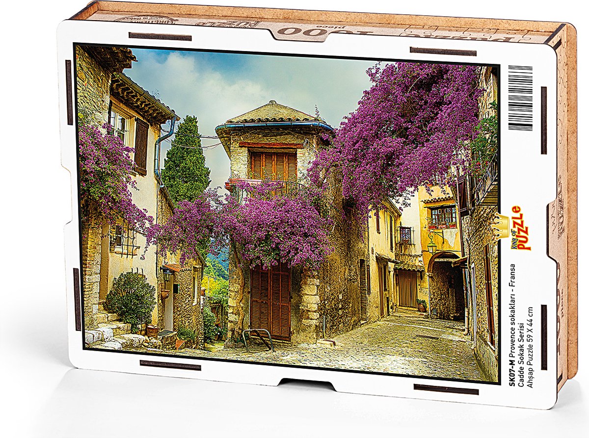 Straten van Provence - Frankrijk houten puzzel 1000 stukjes