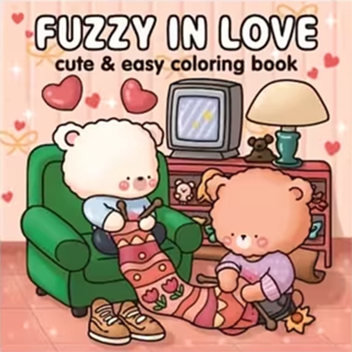 Fuzzy in Love - Kleurboek voor alle leeftijden - 24 paginas