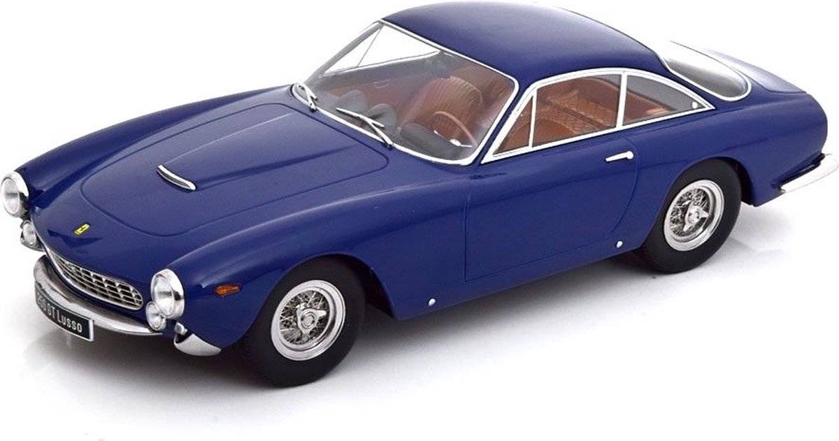 1:18 Ferrari 250 GT Lusso 1962 blauw KK Models